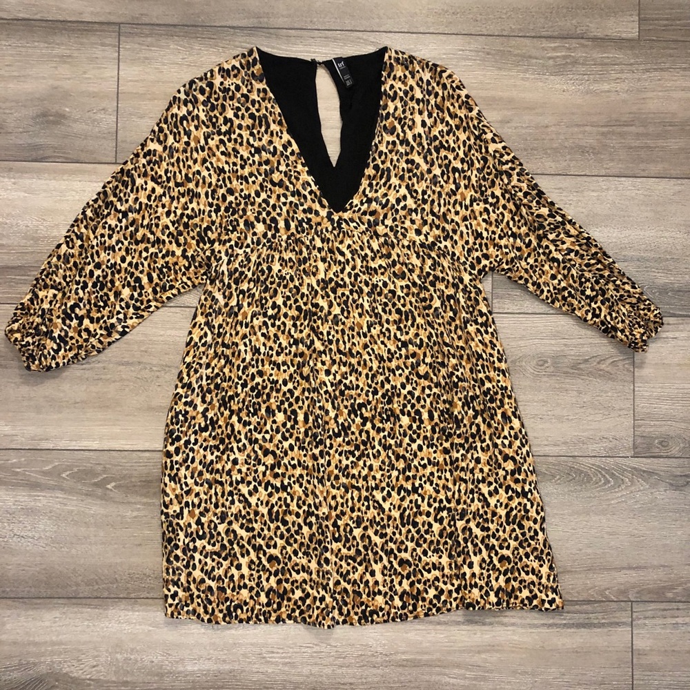 Zara NWOT leopard print dress